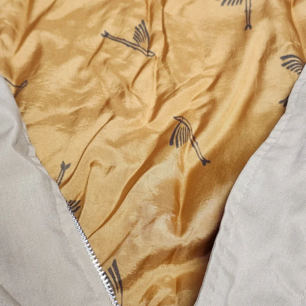 Vintage Bomber Jacket Catalina La Paz  Mens 44  Tan Lightweight Western